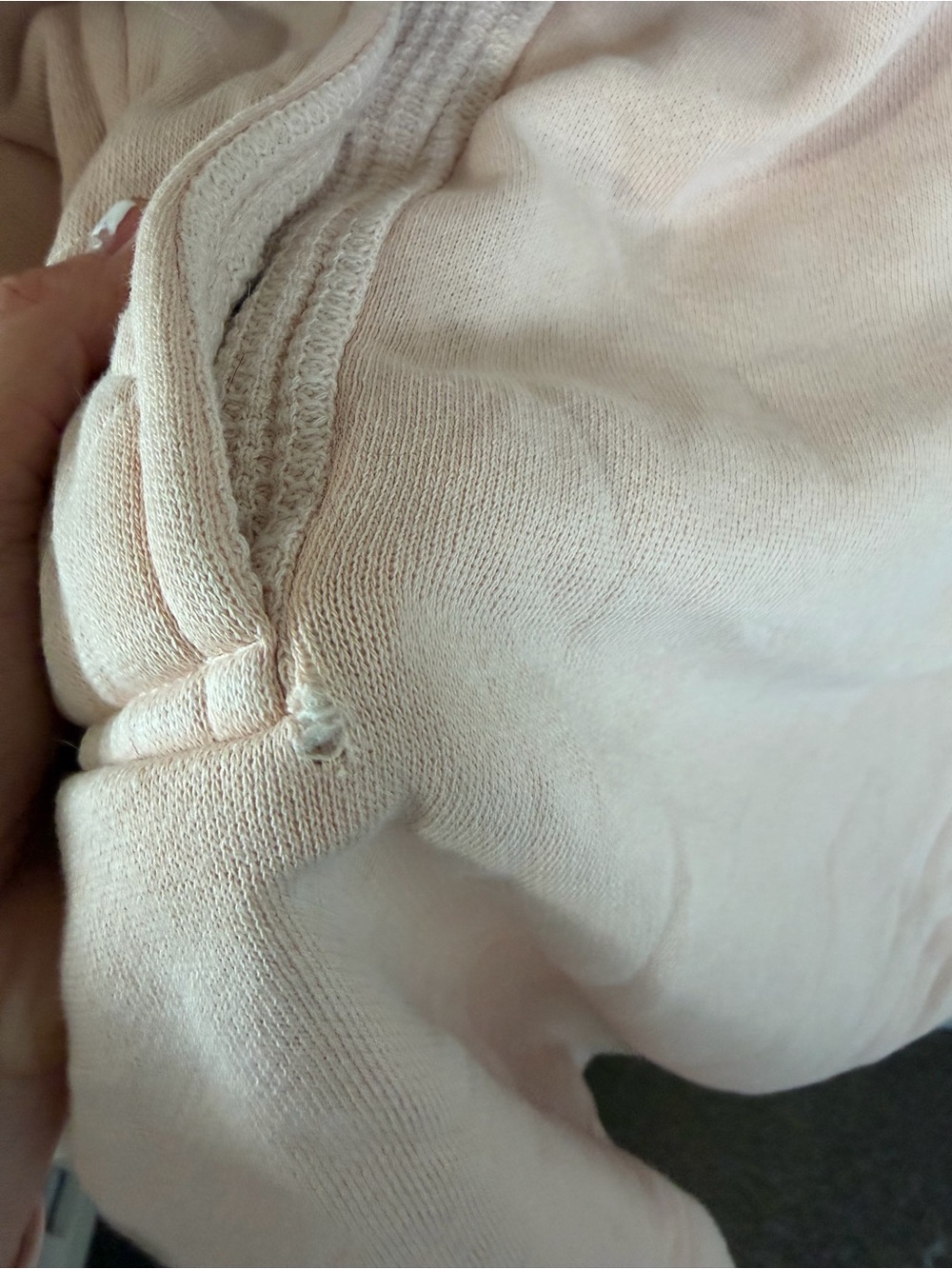 Aerie Soft Blush Pink Waffle Snap Pullover - Picture 4 of 5